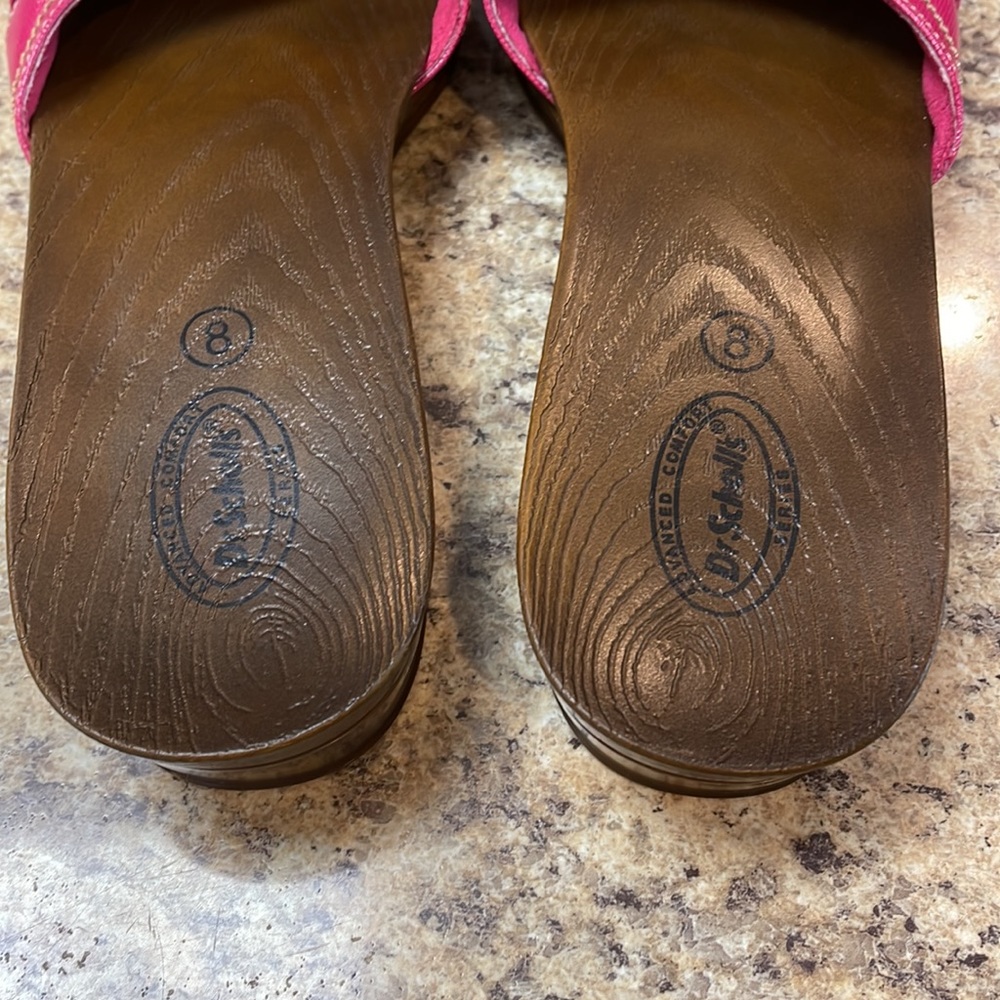Dr. Scholl’s Advanced Comfort Series Slide On Sandals. Pink. Size 8.  EUC - Picture 5 of 10